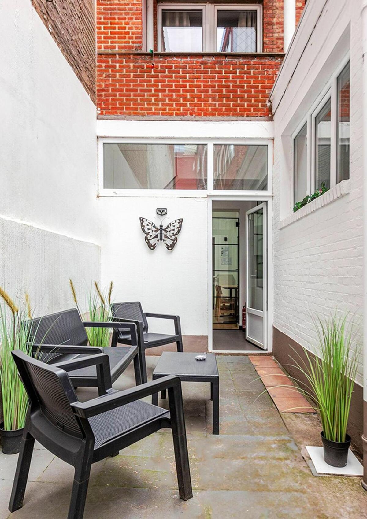 Cosy Appartement Met Tuin In Centrum Antwerpen Gratis Parking Free Parking! Екстер'єр фото
